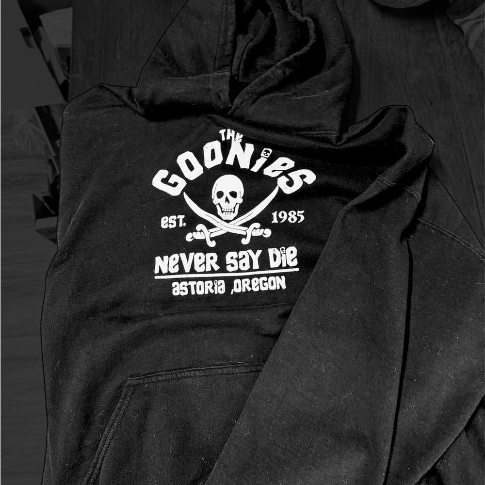 Goonies Black Graphic Hoodie